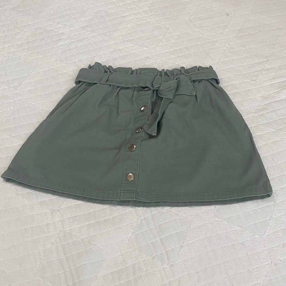 Isaac Mizrahi Olive Green Kids Skirt